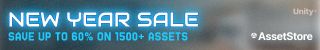 Unity’s New Year sale is LIVE and features more than 1500 assets up to 60% off. NYS24.  The sale will is now live, and ends January 10, 2025 7:59:00 AM PT.